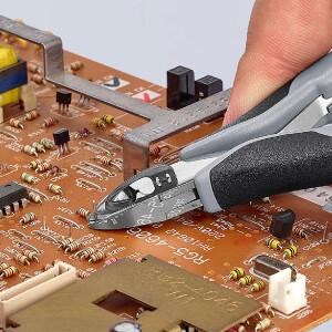 KNIPEX 77 12 115 ESDSB Elektronik-Seitenschneider ESD mit durchgestecktem Gelenk mit Mehrkomponenten-Hüllen 115 mm
