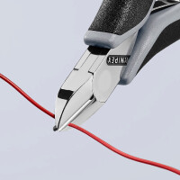 KNIPEX 77 12 115 ESDSB Elektronik-Seitenschneider ESD mit durchgestecktem Gelenk mit Mehrkomponenten-Hüllen 115 mm