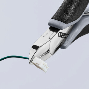 KNIPEX 77 22 115 ESD Elektronik-Seitenschneider ESD mit durchgestecktem Gelenk mit Mehrkomponenten-Hüllen 115 mm