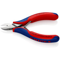 KNIPEX 77 22 115 SB Elektronik-Seitenschneider mit durchgestecktem Gelenk mit Mehrkomponenten-Hüllen 115 mm