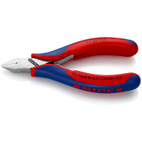 KNIPEX 77 32 115 Elektronik-Seitenschneider mit durchgestecktem Gelenk mit Mehrkomponenten-Hüllen 115 mm