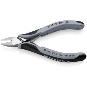 KNIPEX 77 32 130 ESD Elektronik-Seitenschneider ESD mit...
