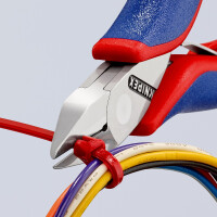 KNIPEX 77 42 115 SB Elektronik-Seitenschneider mit durchgestecktem Gelenk mit Mehrkomponenten-Hüllen 115 mm