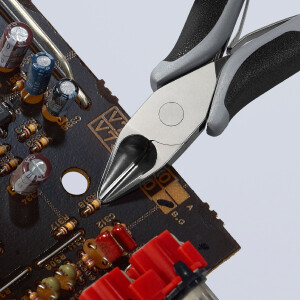 KNIPEX 77 42 130 ESD Elektronik-Seitenschneider ESD mit durchgestecktem Gelenk mit Mehrkomponenten-Hüllen 130 mm