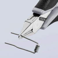 KNIPEX 77 52 115 ESD Elektronik-Seitenschneider ESD mit durchgestecktem Gelenk mit Mehrkomponenten-Hüllen 115 mm