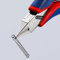 KNIPEX 77 52 115 Elektronik-Seitenschneider mit durchgestecktem Gelenk mit Mehrkomponenten-Hüllen 115 mm