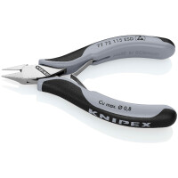KNIPEX 77 72 115 ESD Elektronik-Seitenschneider ESD mit durchgestecktem Gelenk mit Mehrkomponenten-Hüllen 115 mm