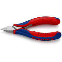 KNIPEX 77 72 115 SB Elektronik-Seitenschneider mit durchgestecktem Gelenk mit Mehrkomponenten-Hüllen 115 mm