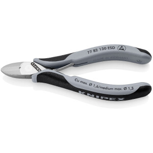 KNIPEX 77 82 130 ESD Elektronik-Seitenschneider ESD mit...