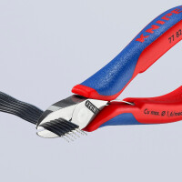 KNIPEX 77 82 130 Elektronik-Seitenschneider mit durchgestecktem Gelenk mit Mehrkomponenten-Hüllen 130 mm