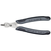 KNIPEX 78 03 125 ESD Electronic Super Knips® ESD mit Mehrkomponenten-Hüllen 125 mm