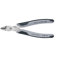 KNIPEX 78 03 140 ESD Electronic Super Knips® XL ESD mit Mehrkomponenten-Hüllen 140 mm