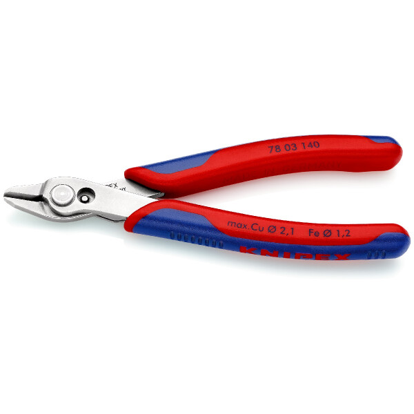 KNIPEX 78 03 140 SB Electronic Super Knips® XL mit Mehrkomponenten-Hüllen 140 mm