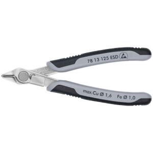 KNIPEX 78 13 125 ESD Electronic Super Knips® ESD mit...