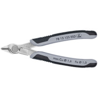 KNIPEX 78 13 125 ESD Electronic Super Knips® ESD mit Mehrkomponenten-Hüllen 125 mm