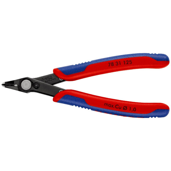 KNIPEX 78 31 125 Electronic Super Knips® mit Mehrkomponenten-Hüllen brüniert 125 mm