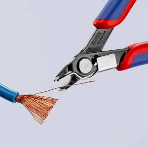 KNIPEX 78 41 125 Electronic Super Knips® mit Mehrkomponenten-Hüllen brüniert 125 mm