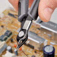KNIPEX 78 71 125 ESD Electronic Super Knips® ESD mit Mehrkomponenten-Hüllen brüniert 125 mm