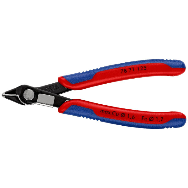 KNIPEX 78 71 125 Electronic Super Knips® mit Mehrkomponenten-Hüllen brüniert 125 mm