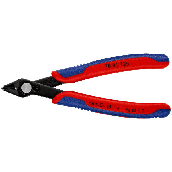 KNIPEX 78 81 125 Electronic Super Knips® mit Mehrkomponenten-Hüllen brüniert 125 mm