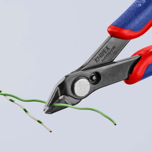 KNIPEX 78 81 125 Electronic Super Knips® mit Mehrkomponenten-Hüllen brüniert 125 mm