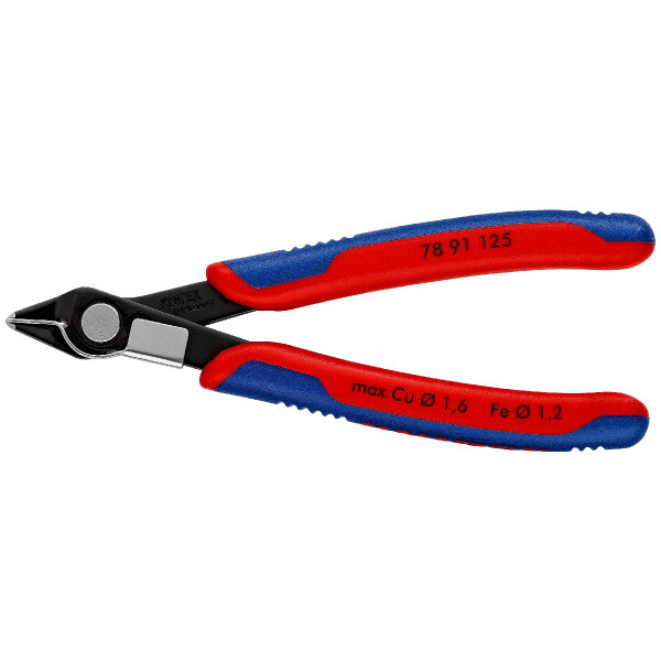 KNIPEX 78 91 125 Electronic Super Knips® mit Mehrkomponenten-Hüllen brüniert 125 mm