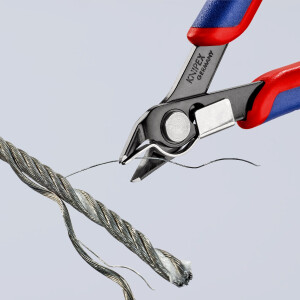 KNIPEX 78 91 125 Electronic Super Knips® mit Mehrkomponenten-Hüllen brüniert 125 mm
