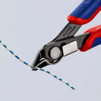 KNIPEX 78 91 125 Electronic Super Knips® mit Mehrkomponenten-Hüllen brüniert 125 mm