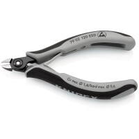 KNIPEX 79 02 120 ESD Präzisions-Elektronik-Seitenschneider ESD mit Mehrkomponenten-Hüllen brüniert 120 mm