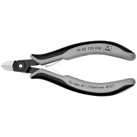KNIPEX 79 02 125 ESD Präzisions-Elektronik-Seitenschneider ESD mit Mehrkomponenten-Hüllen brüniert 125 mm