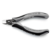 KNIPEX 79 02 125 ESD Präzisions-Elektronik-Seitenschneider ESD mit Mehrkomponenten-Hüllen brüniert 125 mm