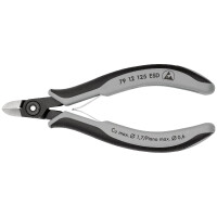 KNIPEX 79 12 125 ESD Präzisions-Elektronik-Seitenschneider ESD mit Mehrkomponenten-Hüllen brüniert 125 mm