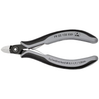KNIPEX 79 22 125 ESD Präzisions-Elektronik-Seitenschneider ESD mit Mehrkomponenten-Hüllen brüniert 125 mm