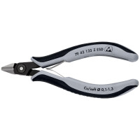 KNIPEX 79 42 125 Z ESD Präzisions-Elektronik-Seitenschneider ESD mit Mehrkomponenten-Hüllen brüniert 125 mm