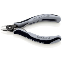 KNIPEX 79 42 125 Z ESD Präzisions-Elektronik-Seitenschneider ESD mit Mehrkomponenten-Hüllen brüniert 125 mm