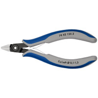 KNIPEX 79 42 125 Z Präzisions-Elektronik-Seitenschneider mit Mehrkomponenten-Hüllen brüniert 125 mm