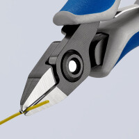 KNIPEX 79 52 125 Präzisions-Elektronik-Seitenschneider mit Mehrkomponenten-Hüllen brüniert 125 mm