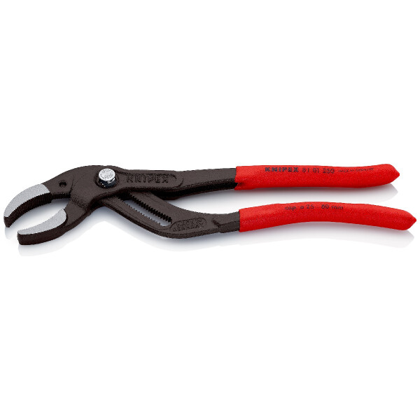 KNIPEX 81 01 250 SB Siphon- und Connectorenzange "SpeedGrip" mit rutschhemmendem Kunststoff überzogen schwarz atramentiert 250 mm