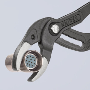 KNIPEX 81 01 250 Siphon- und Connectorenzange "SpeedGrip" mit rutschhemmendem Kunststoff überzogen schwarz atramentiert 250 mm