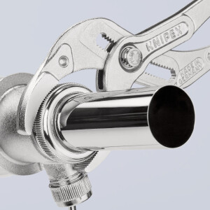 KNIPEX 81 03 250 SB Siphon- und Connectorenzange "SpeedGrip" mit rutschhemmendem Kunststoff überzogen verchromt 250 mm