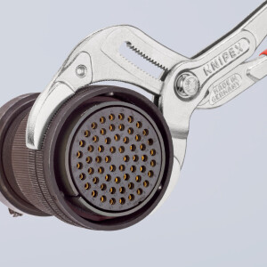 KNIPEX 81 03 250 SB Siphon- und Connectorenzange "SpeedGrip" mit rutschhemmendem Kunststoff überzogen verchromt 250 mm
