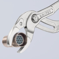 KNIPEX 81 03 250 SB Siphon- und Connectorenzange "SpeedGrip" mit rutschhemmendem Kunststoff überzogen verchromt 250 mm