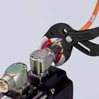 KNIPEX 81 11 250 Siphon- und Connectorenzange "SpeedGrip" mit rutschhemmendem Kunststoff überzogen schwarz atramentiert 250 mm