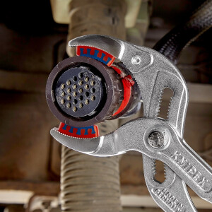 KNIPEX 81 13 250 Siphon- und Connectorenzange "SpeedGrip" mit rutschhemmendem Kunststoff überzogen verchromt 250 mm