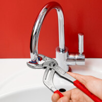 KNIPEX 81 13 250 Siphon- und Connectorenzange "SpeedGrip" mit rutschhemmendem Kunststoff überzogen verchromt 250 mm