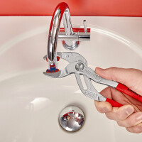 KNIPEX 81 13 250 Siphon- und Connectorenzange "SpeedGrip" mit rutschhemmendem Kunststoff überzogen verchromt 250 mm