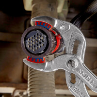 KNIPEX 81 13 250 Siphon- und Connectorenzange "SpeedGrip" mit rutschhemmendem Kunststoff überzogen verchromt 250 mm