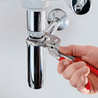 KNIPEX 81 13 250 Siphon- und Connectorenzange "SpeedGrip" mit rutschhemmendem Kunststoff überzogen verchromt 250 mm