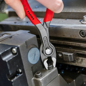 KNIPEX 82 01 150 SB TwinGrip Front- und Seitengreifzange mit rutschhemmendem Kunststoff überzogen grau atramentiert 150 mm