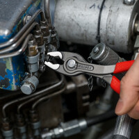 KNIPEX 82 01 150 TwinGrip Front- und Seitengreifzange mit rutschhemmendem Kunststoff überzogen grau atramentiert 150 mm